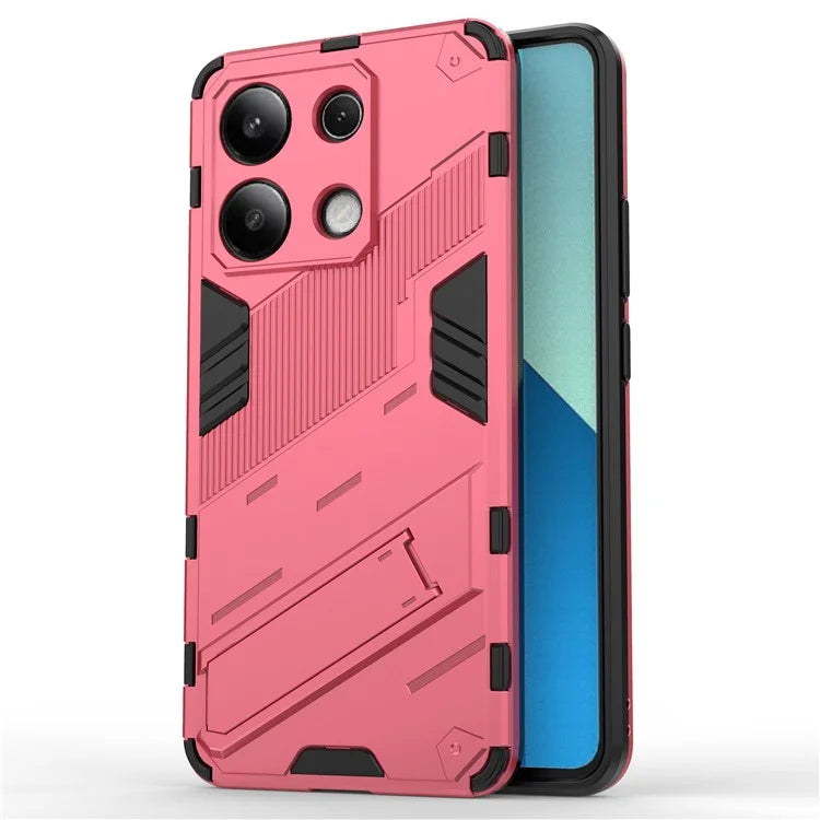 For Xiaomi Redmi Note 13 4G Phone Case Kickstand PC+TPU Drop-proof Back Shell