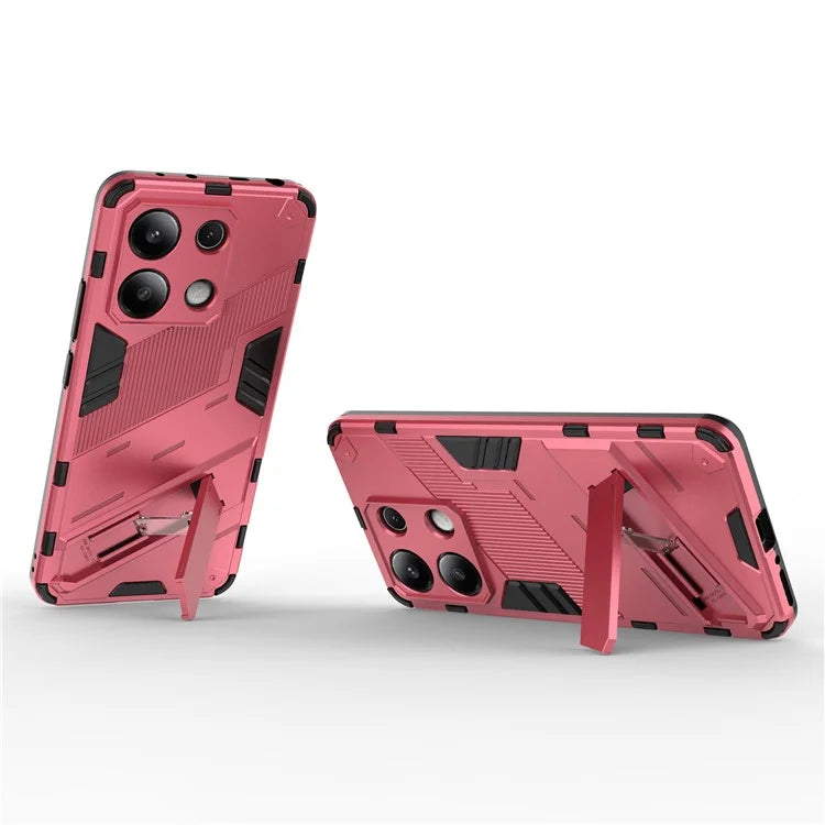 For Xiaomi Redmi Note 13 4G Phone Case Kickstand PC+TPU Drop-proof Back Shell