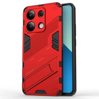 For Xiaomi Redmi Note 13 4G Phone Case Kickstand PC+TPU Drop-proof Back Shell