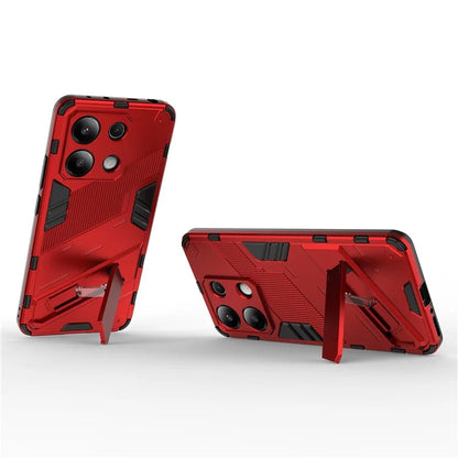 For Xiaomi Redmi Note 13 4G Phone Case Kickstand PC+TPU Drop-proof Back Shell