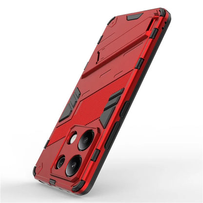 For Xiaomi Redmi Note 13 4G Phone Case Kickstand PC+TPU Drop-proof Back Shell