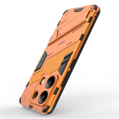 For Xiaomi Redmi Note 13 4G Phone Case Kickstand PC+TPU Drop-proof Back Shell