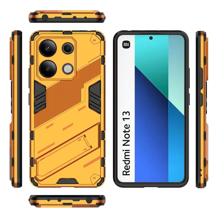 For Xiaomi Redmi Note 13 4G Phone Case Kickstand PC+TPU Drop-proof Back Shell