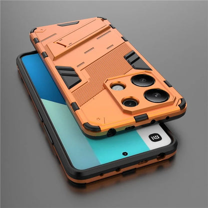 For Xiaomi Redmi Note 13 4G Phone Case Kickstand PC+TPU Drop-proof Back Shell