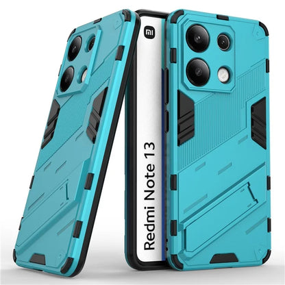 For Xiaomi Redmi Note 13 4G Phone Case Kickstand PC+TPU Drop-proof Back Shell