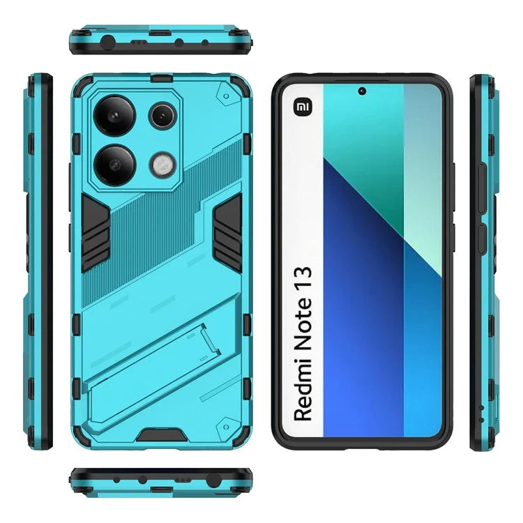 For Xiaomi Redmi Note 13 4G Phone Case Kickstand PC+TPU Drop-proof Back Shell
