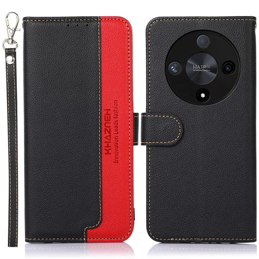 KHAZNEH For Honor Magic6 Lite 5G / X9b 5G / X50 5G Magnetic Case RFID Blocking Flip Stand Cover