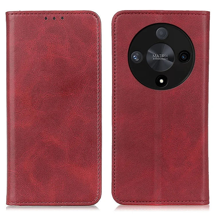 For Honor Magic6 Lite 5G / X9b 5G / X50 5G Cover Split Leather Magnetic Absorption Phone Case