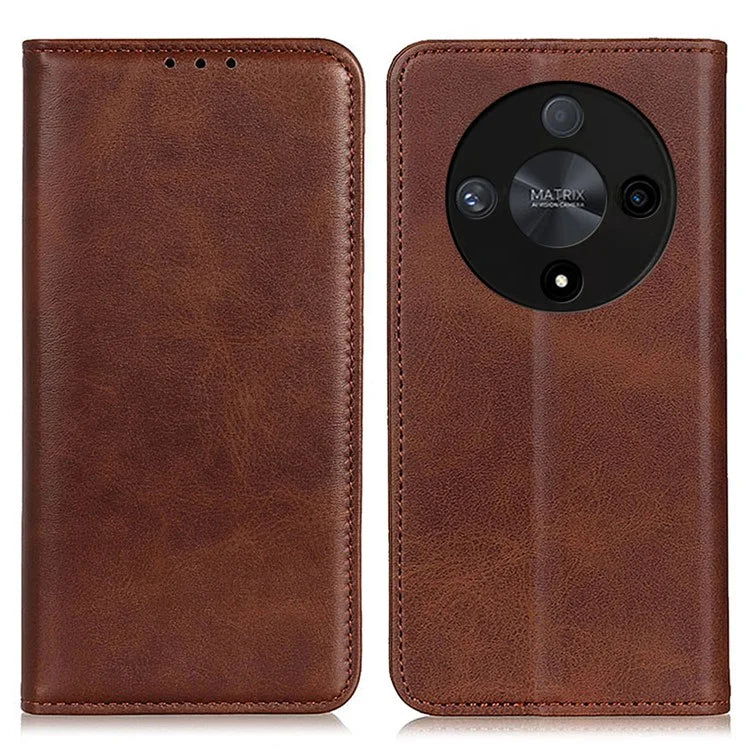 For Honor Magic6 Lite 5G / X9b 5G / X50 5G Cover Split Leather Magnetic Absorption Phone Case