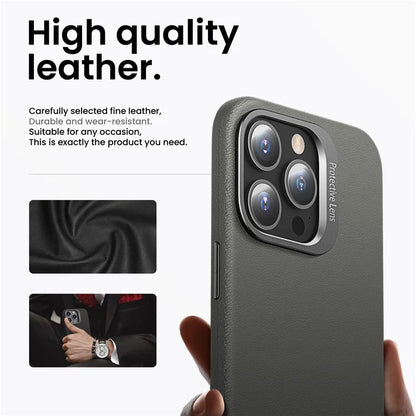 For iPhone 14 Pro Case Scratch-proof TPU+PC Phone Cover with Lens Frame Kickstand