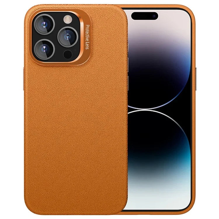For iPhone 14 Pro Case Scratch-proof TPU+PC Phone Cover with Lens Frame Kickstand