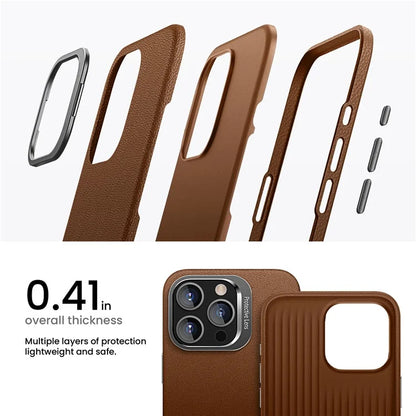 For iPhone 15 Pro Max Back Case TPU+PC Shock Absorbing Kickstand Phone Shell