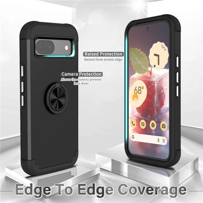 For Google Pixel 8a Case PC+TPU Slim-Fit Phone Back Cover Support Magnet Mount