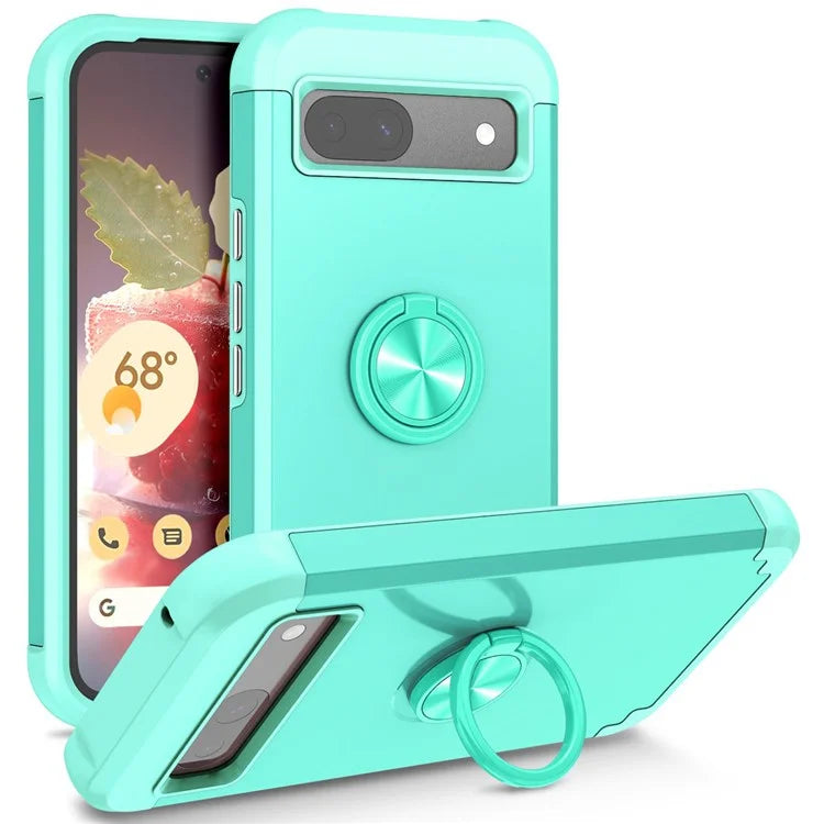 For Google Pixel 8a Case PC+TPU Slim-Fit Phone Back Cover Support Magnet Mount