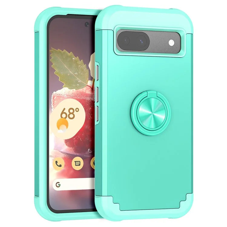 For Google Pixel 8a Case PC+TPU Slim-Fit Phone Back Cover Support Magnet Mount