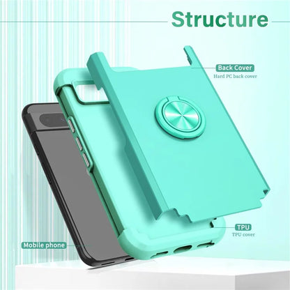 For Google Pixel 8a Case PC+TPU Slim-Fit Phone Back Cover Support Magnet Mount