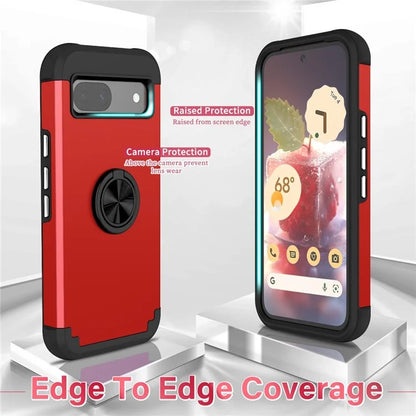 For Google Pixel 8a Case PC+TPU Slim-Fit Phone Back Cover Support Magnet Mount