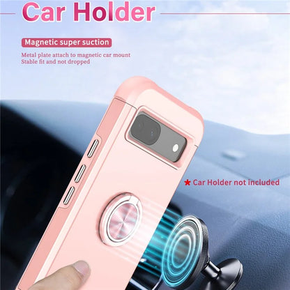 For Google Pixel 8a Case PC+TPU Slim-Fit Phone Back Cover Support Magnet Mount