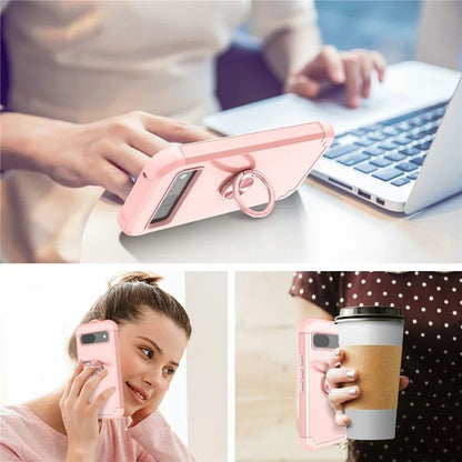 For Google Pixel 8a Case PC+TPU Slim-Fit Phone Back Cover Support Magnet Mount