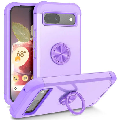 For Google Pixel 8a Case PC+TPU Slim-Fit Phone Back Cover Support Magnet Mount
