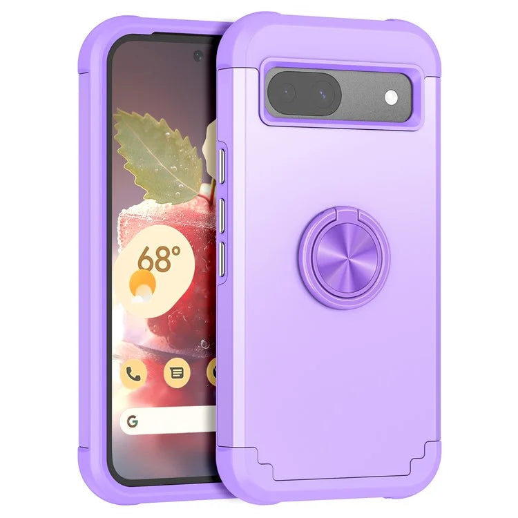 For Google Pixel 8a Case PC+TPU Slim-Fit Phone Back Cover Support Magnet Mount