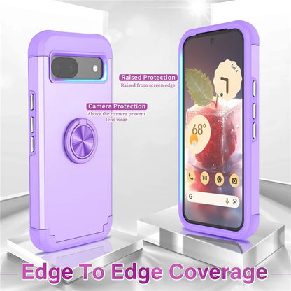 For Google Pixel 8a Case PC+TPU Slim-Fit Phone Back Cover Support Magnet Mount