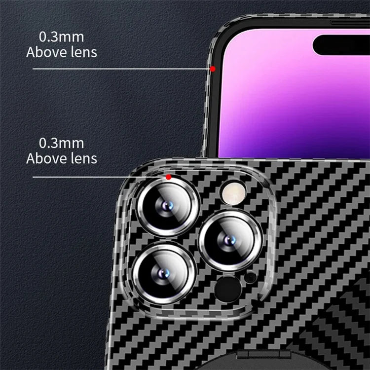 For iPhone 14 Pro Max Case Anti-fall PU Leather+PC Cover Compatible with MagSafe