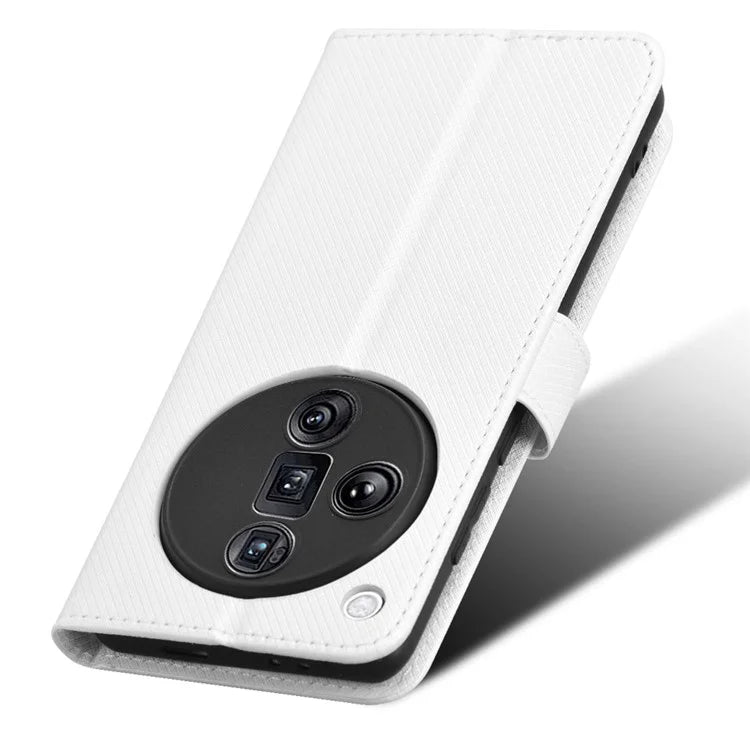For Oppo Find X7 Ultra Case Diamond Texture Leather Phone Cover with Card Slots