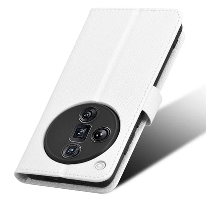 For Oppo Find X7 Ultra Case Diamond Texture Leather Phone Cover with Card Slots
