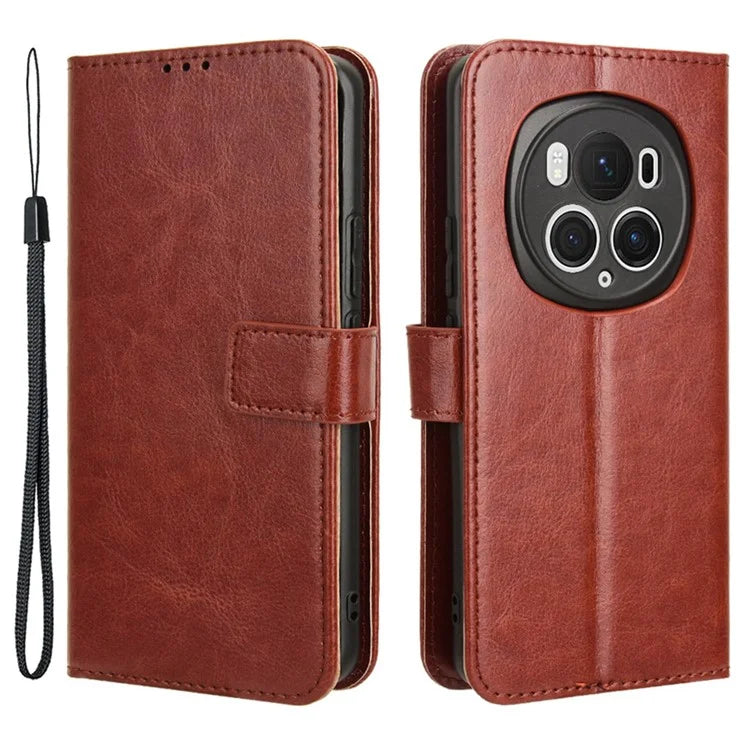 For Honor Magic6 Pro 5G Case Drop-proof Crazy Horse Texture Protective Shell