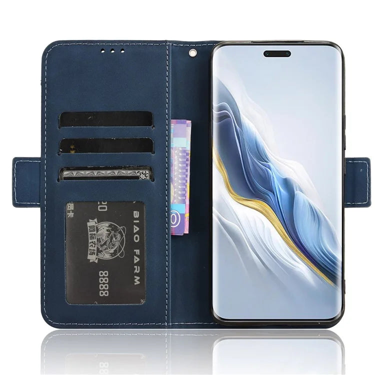 Leather Cover for Honor Magic6 Pro 5G Case Stand Multiple Card Slots Case