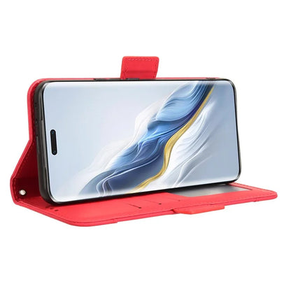Leather Cover for Honor Magic6 Pro 5G Case Stand Multiple Card Slots Case