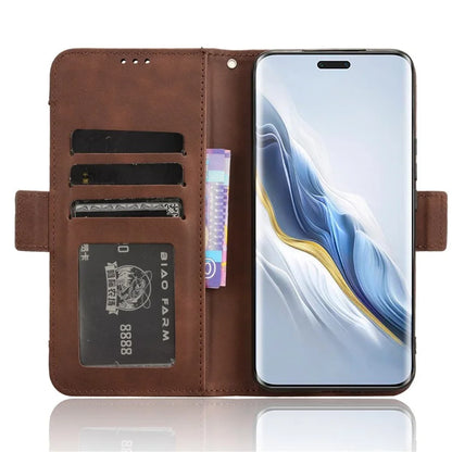Leather Cover for Honor Magic6 Pro 5G Case Stand Multiple Card Slots Case
