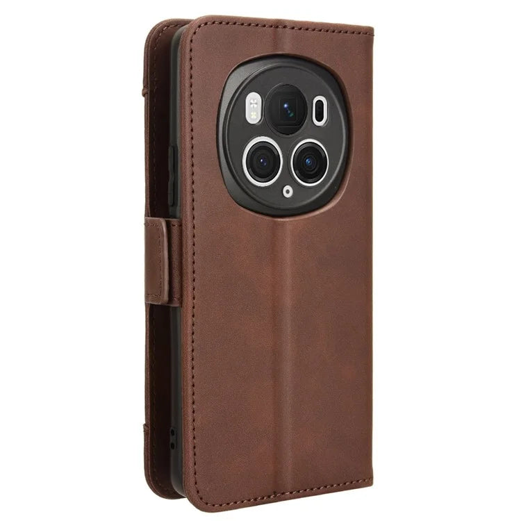 Leather Cover for Honor Magic6 Pro 5G Case Stand Multiple Card Slots Case