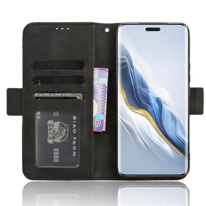 Leather Cover for Honor Magic6 Pro 5G Case Stand Multiple Card Slots Case