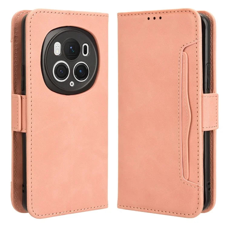 Leather Cover for Honor Magic6 Pro 5G Case Stand Multiple Card Slots Case