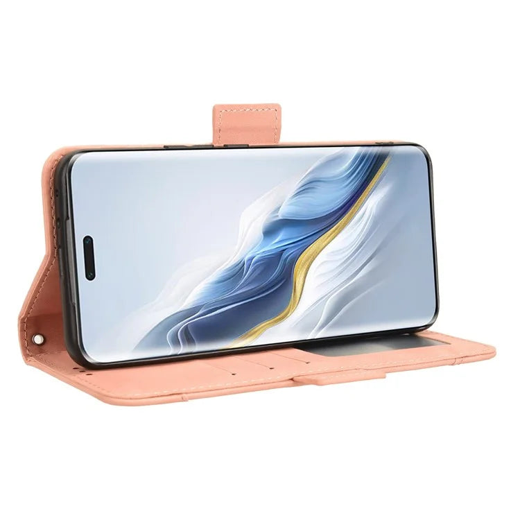 Leather Cover for Honor Magic6 Pro 5G Case Stand Multiple Card Slots Case