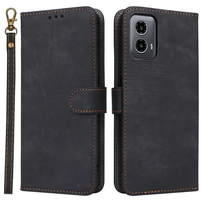 For Motorola Moto G34 5G Magnetic Phone Case RFID Blocking Leather Cover