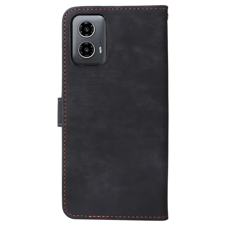 For Motorola Moto G34 5G Magnetic Phone Case RFID Blocking Leather Cover