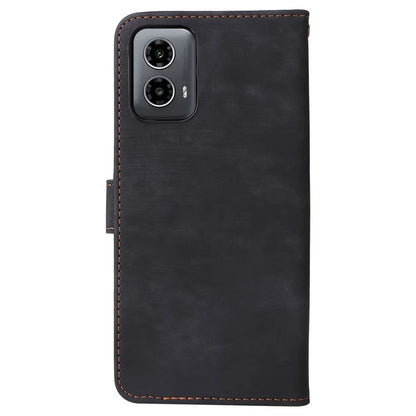 For Motorola Moto G34 5G Magnetic Phone Case RFID Blocking Leather Cover