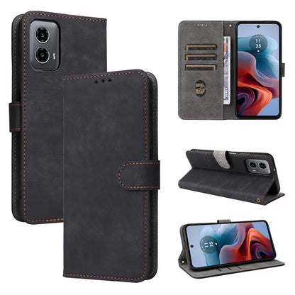 For Motorola Moto G34 5G Magnetic Phone Case RFID Blocking Leather Cover