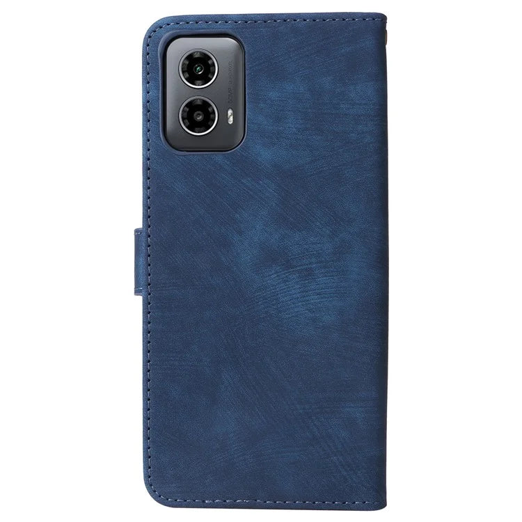 For Motorola Moto G34 5G Magnetic Phone Case RFID Blocking Leather Cover