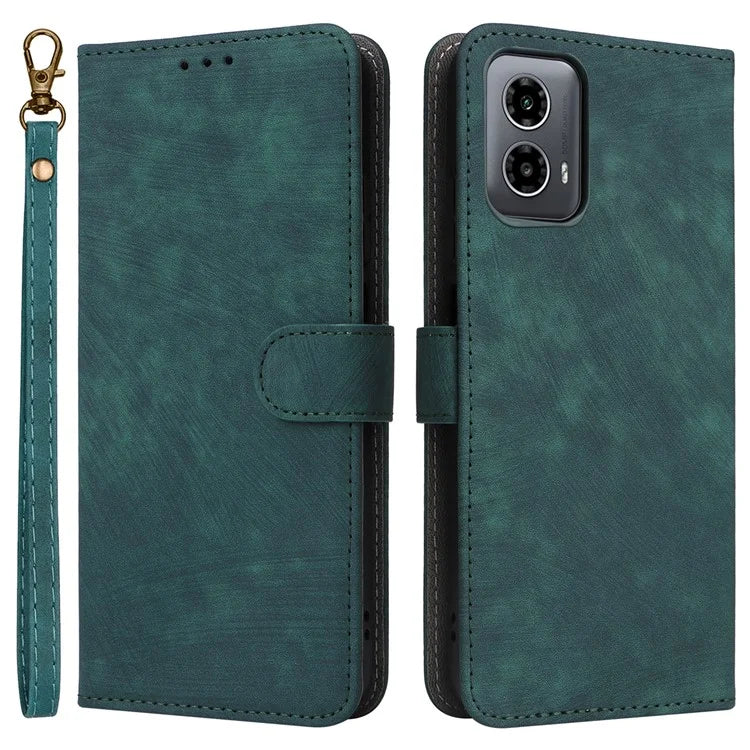 For Motorola Moto G34 5G Magnetic Phone Case RFID Blocking Leather Cover