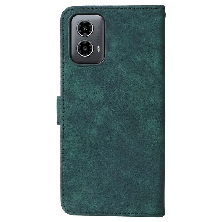 For Motorola Moto G34 5G Magnetic Phone Case RFID Blocking Leather Cover