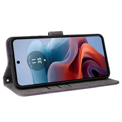 For Motorola Moto G34 5G Magnetic Phone Case RFID Blocking Leather Cover