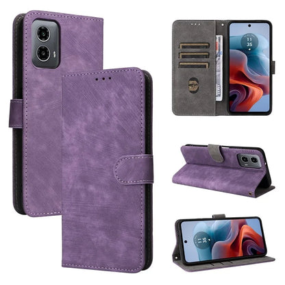 For Motorola Moto G34 5G Magnetic Phone Case RFID Blocking Leather Cover