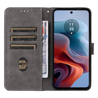 For Motorola Moto G34 5G Magnetic Phone Case RFID Blocking Leather Cover