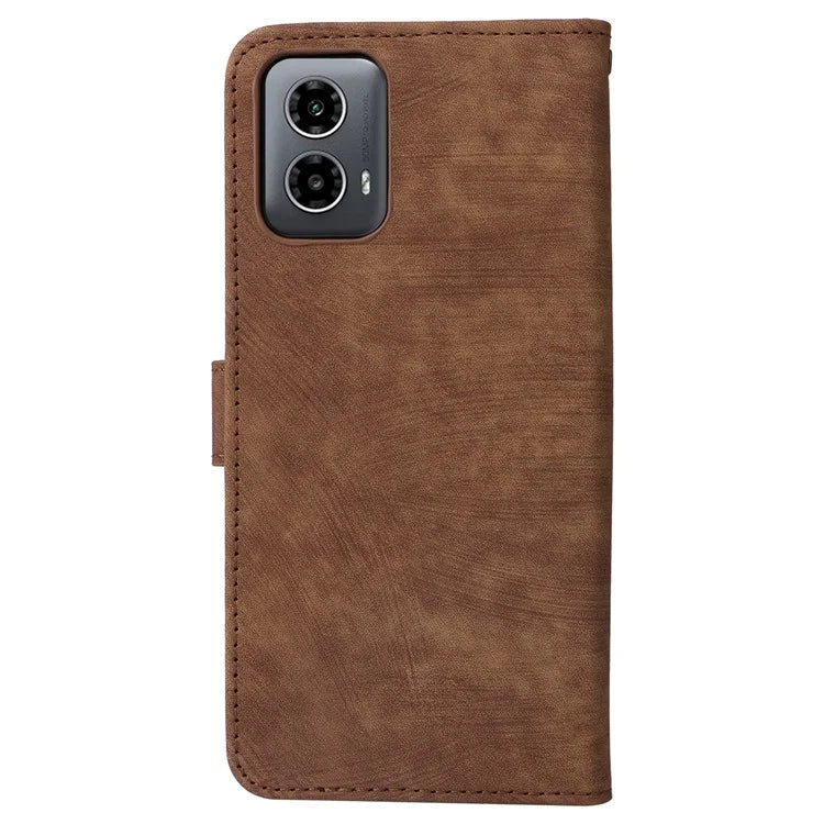 For Motorola Moto G34 5G Magnetic Phone Case RFID Blocking Leather Cover