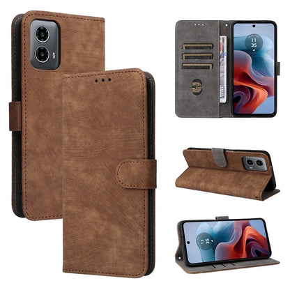 For Motorola Moto G34 5G Magnetic Phone Case RFID Blocking Leather Cover