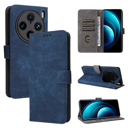 For vivo X100 Pro 5G Case Leather Flip Stand Phone Cover with RFID Blocking Function